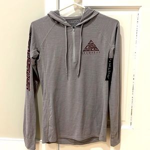 Anetik Premium Performance UPF 30+ Hooded Women’s Quarterzip Top, Size Small